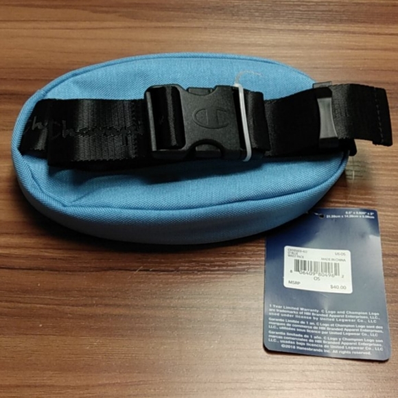 Champion Adult's Prime Waist Pack, Light Blue One Size-NWT - Picture 2 of 3